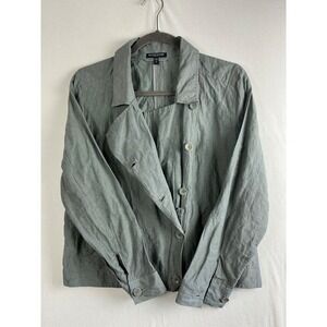 Eileen Fisher Jacket Women's Petite Large Button Front Jacket‎